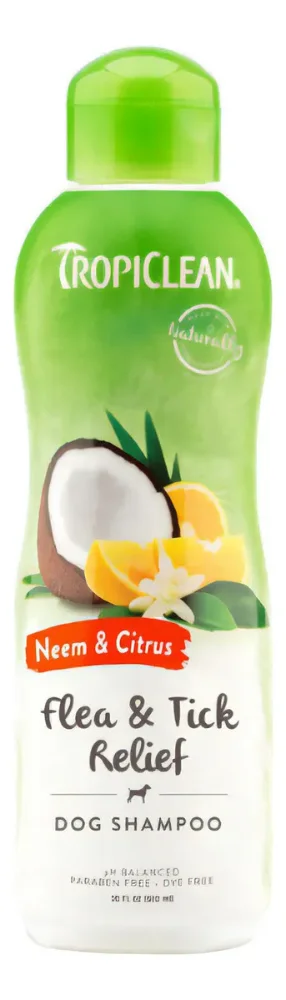 Tropiclean Shampoo Para Perros Anti Pulgas y Garrapatas