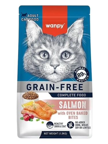 Alimento Seco Para Gatos Wanpy Salmon Adulto  Grain Free 1.5 kg