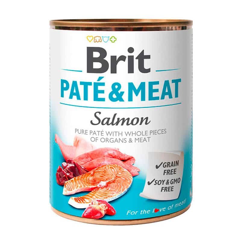 Brit Lata Pate & Meat Salmon 800g