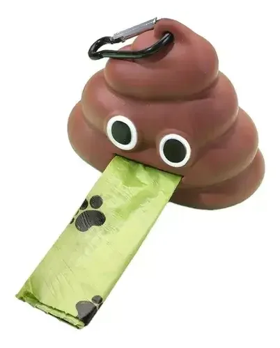 Dispensador Bolsas Para Fecas Emoji Popó