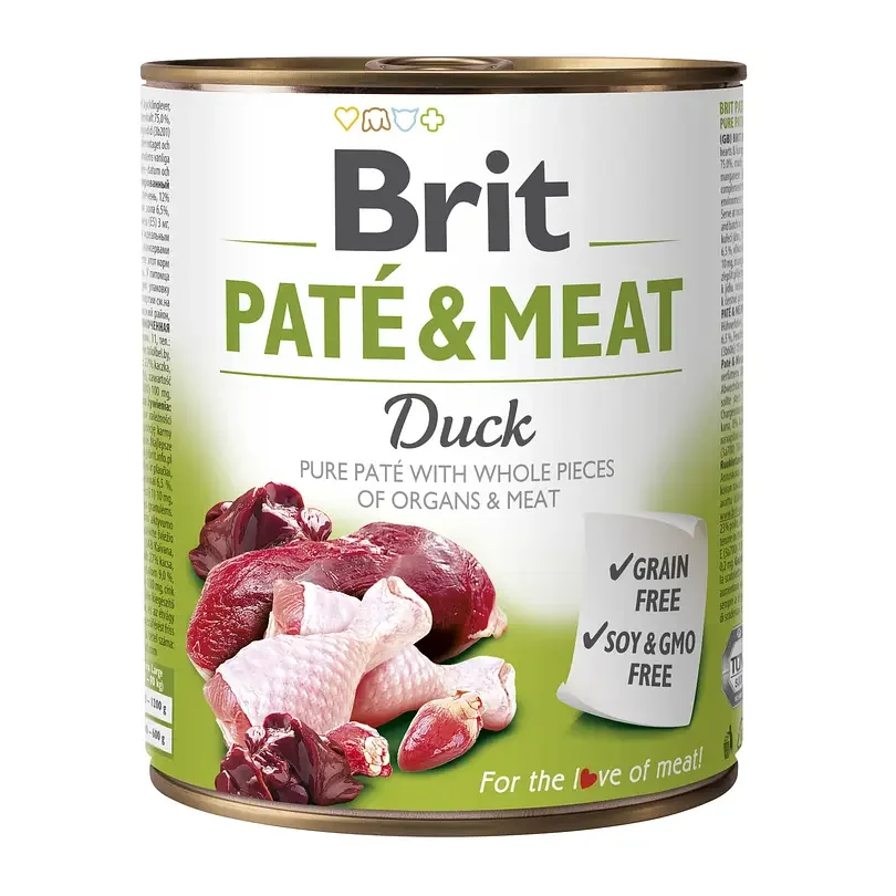 Brit Lata Pate & Meat Duck 800g