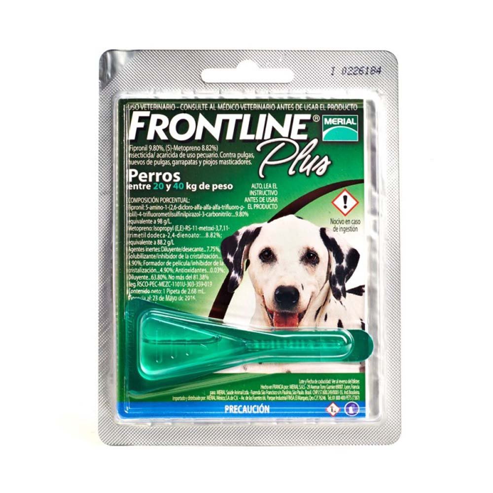FRONTLINE PLUS ESTUCHE 1 PIPETA 2.68 ML DOG 20-40 KG