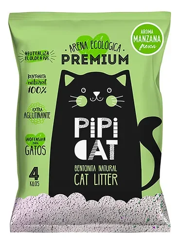 Arena Sanitaria Pipi Cat Manzana 4 kg