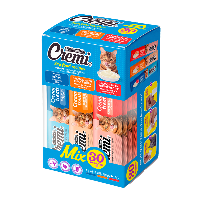 Naturalistic Cremi Box Sea Food Mix 30 Sachet