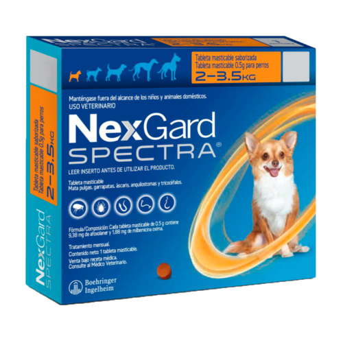 Nexgard Spectra 2 - 3.5 Kg 3 Comprimidos