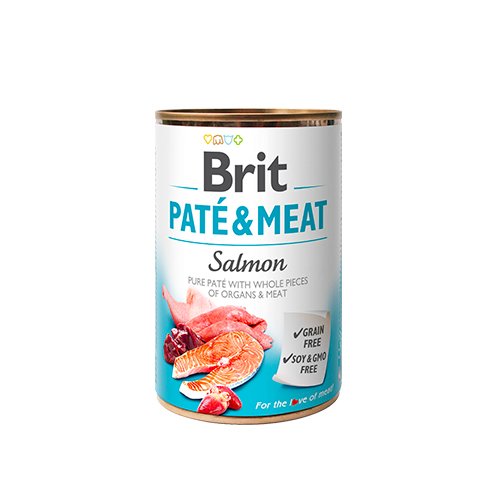Brit Lata Pate & Meat Salmon 400g