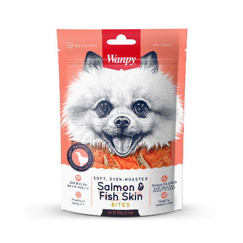 Wanpy Salmón & Fish Skin Bites 100 g