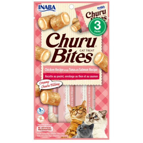 Churu Bites Chicken Salmon 30Gr Rosado