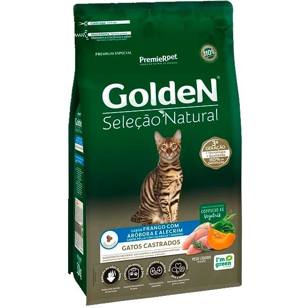 Golden Gatos Adultos Castrados 3kg