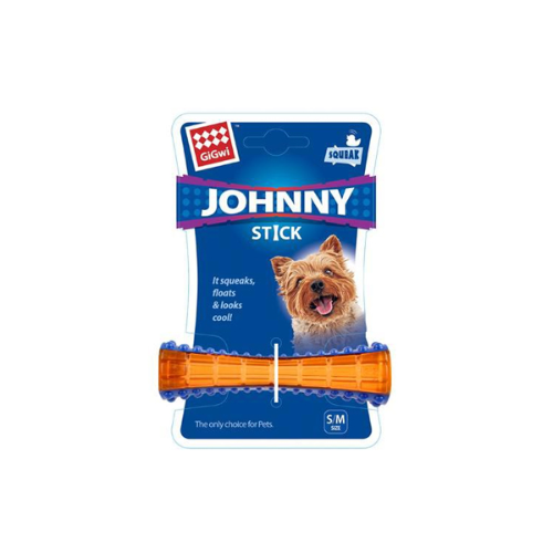 Gigwi Jhonny Stick Squeaker Small Naranja/Azul