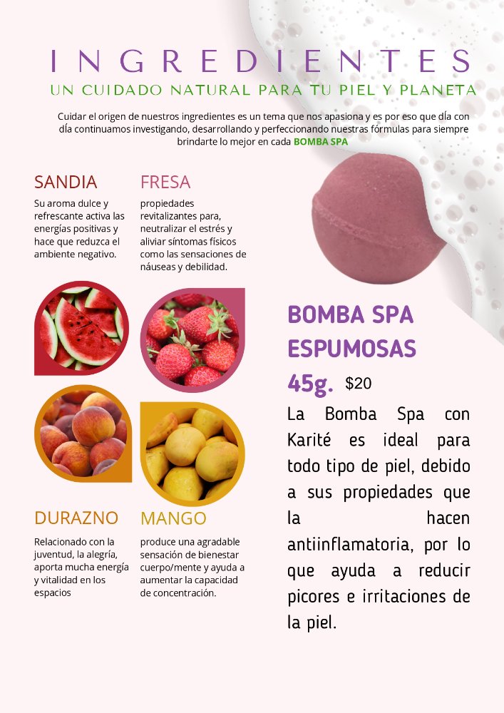 BOMBAS SPA ESPUMOSA 45G