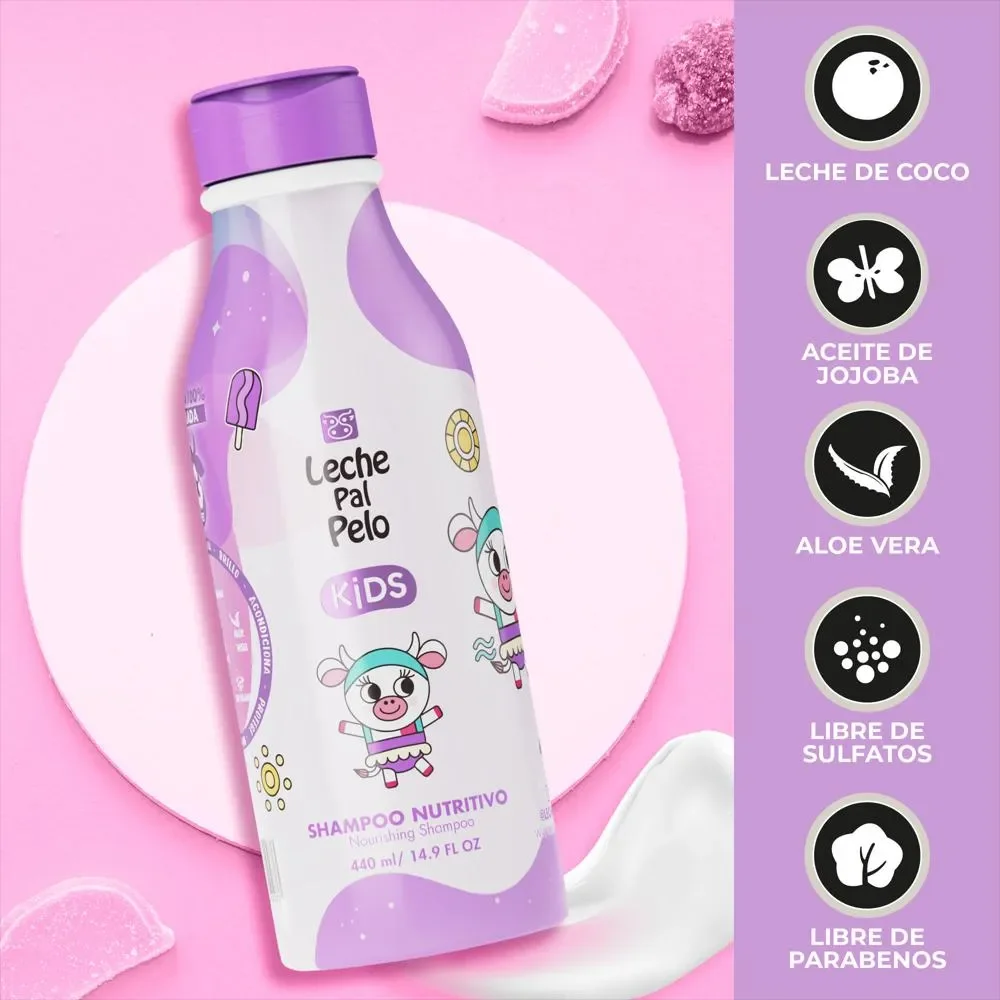 SHAMPOO NUTRITIVO KIDS LECHE PAL PELO