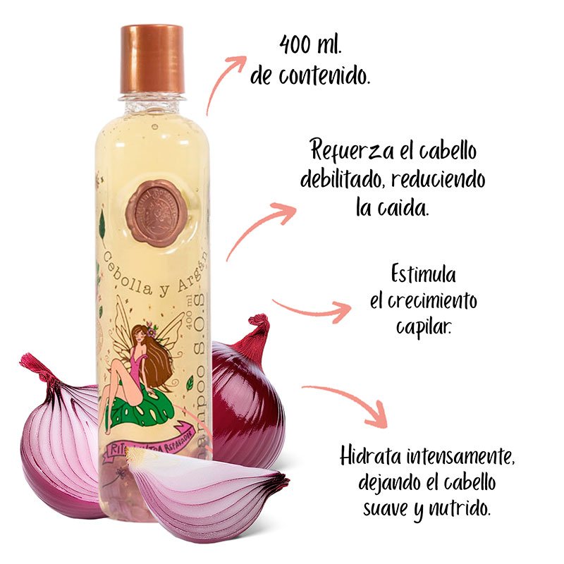 SHAMPOO S.O.S CEBOLLA Y ARGAN RITUAL BOTÁNICO