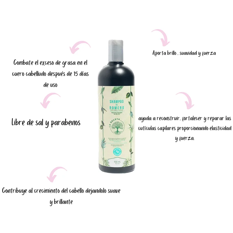 SHAMPOO ROMERO LA RECETA