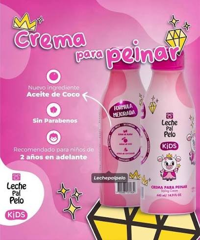 CREMA PARA PEINAR KIDS LIZOS LECHE PAL PELO