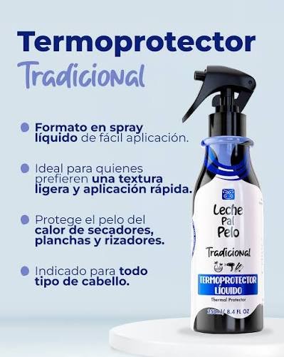 TERMOPROTECTOR SPRAY 250 ML LECHE PAL PELO