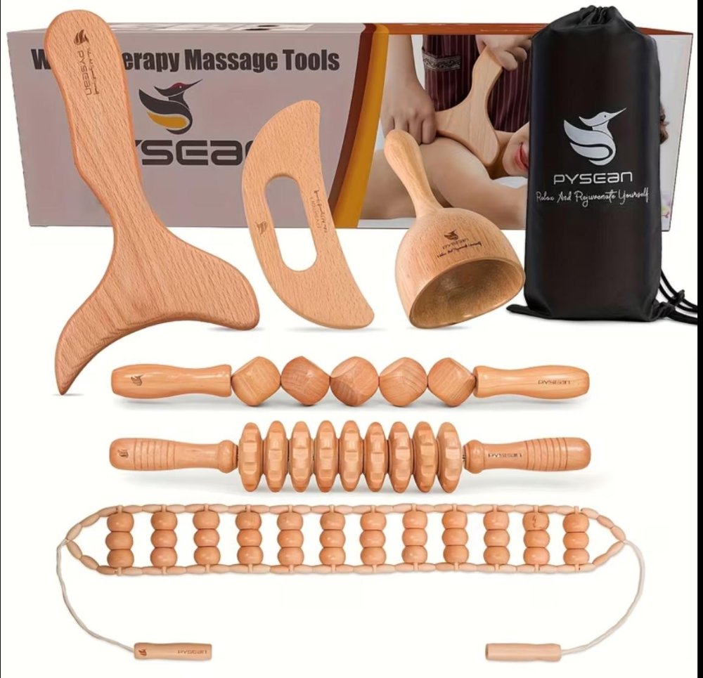 Kit de Maderoterapia 6 piezas Premium (incluye bolso trasportable)