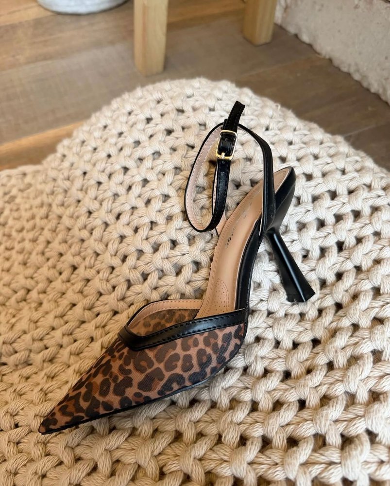 Slingback Heel Leopard