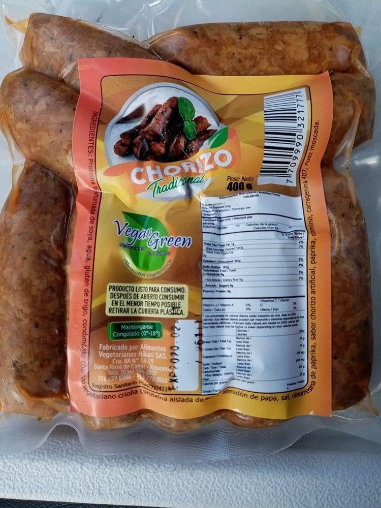 CHORIZO VEGAN GREEN