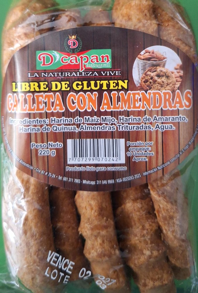 GALLETA SIN GLUTEN X 10