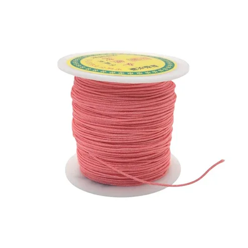 Hilo Chino rosa coral de 0.8mm - 100m