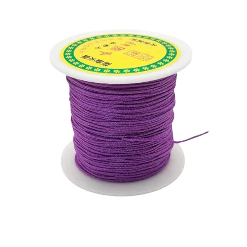 Hilo Chino purpura de 0.8mm - 100m