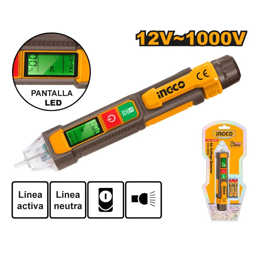 Ingco piloto detector de voltaje 12V-1000W