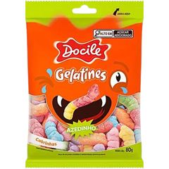 BALA GELATINA COBRINHAS DOCILE 80G