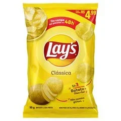 BATATA LAYS 35G C/PRECO CLASSICA(E)