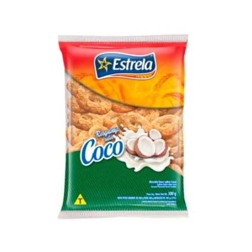 BISC ESTRELA ROSQUINHA 300G COCO