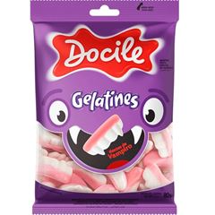 BALA GELATINA DENTES VAMP DOCILE 80G