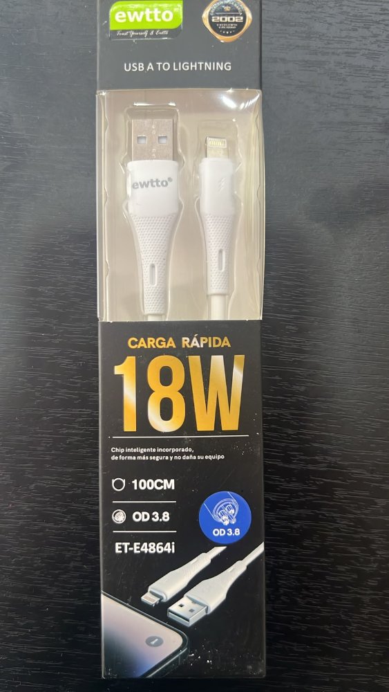 CABLE DE USB A IPHONE ET-E4864i