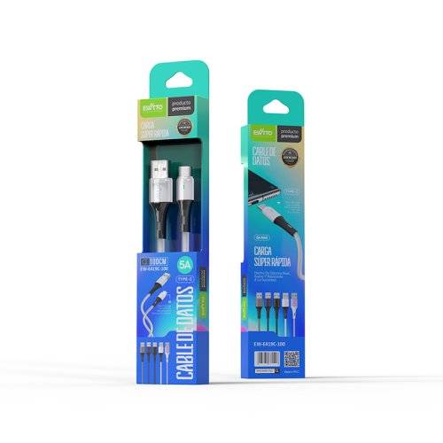 cable cargador de usb a tipo c EW-E419C-100