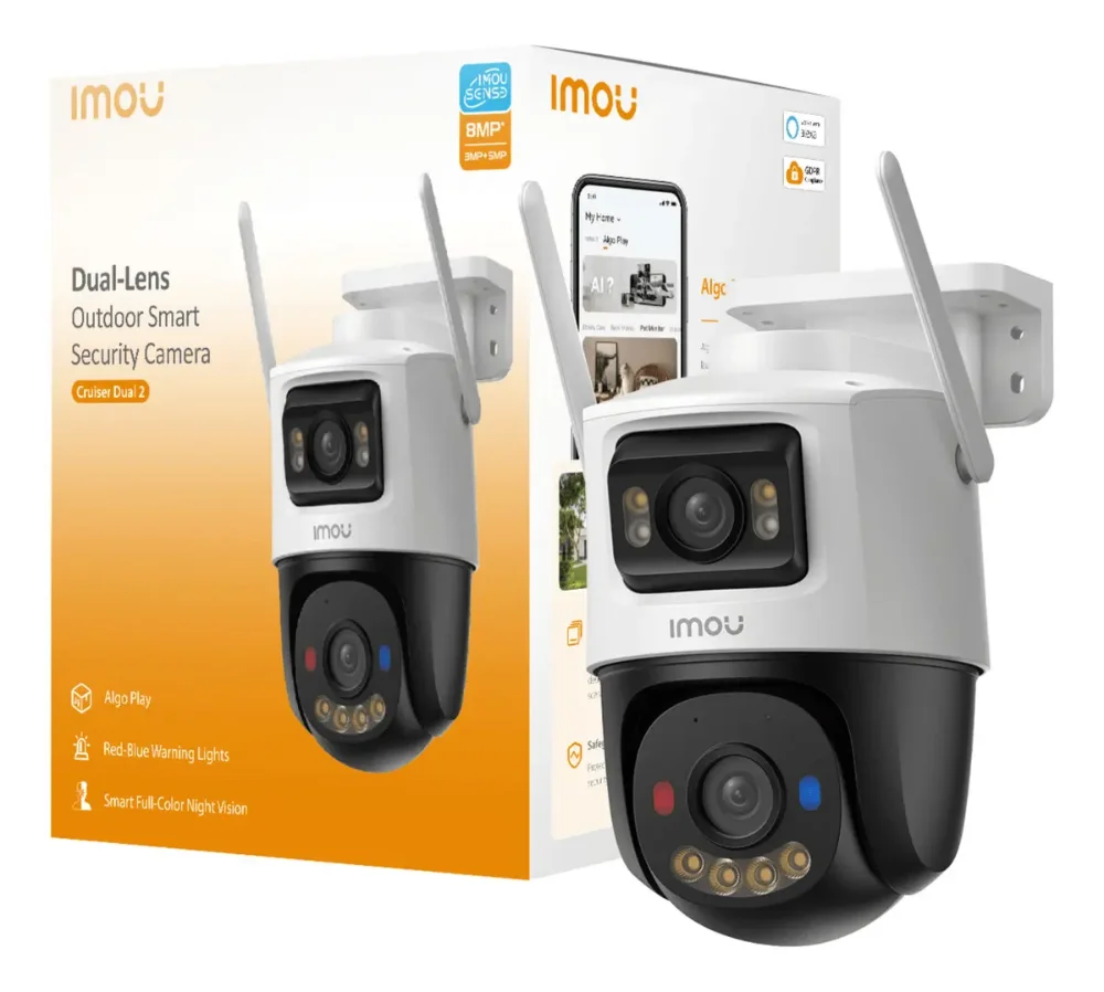 CAMARA IP/PT 10MP CRUISER DUAL 2 (5MP LENTE FIJO/5MP LENTE PT)