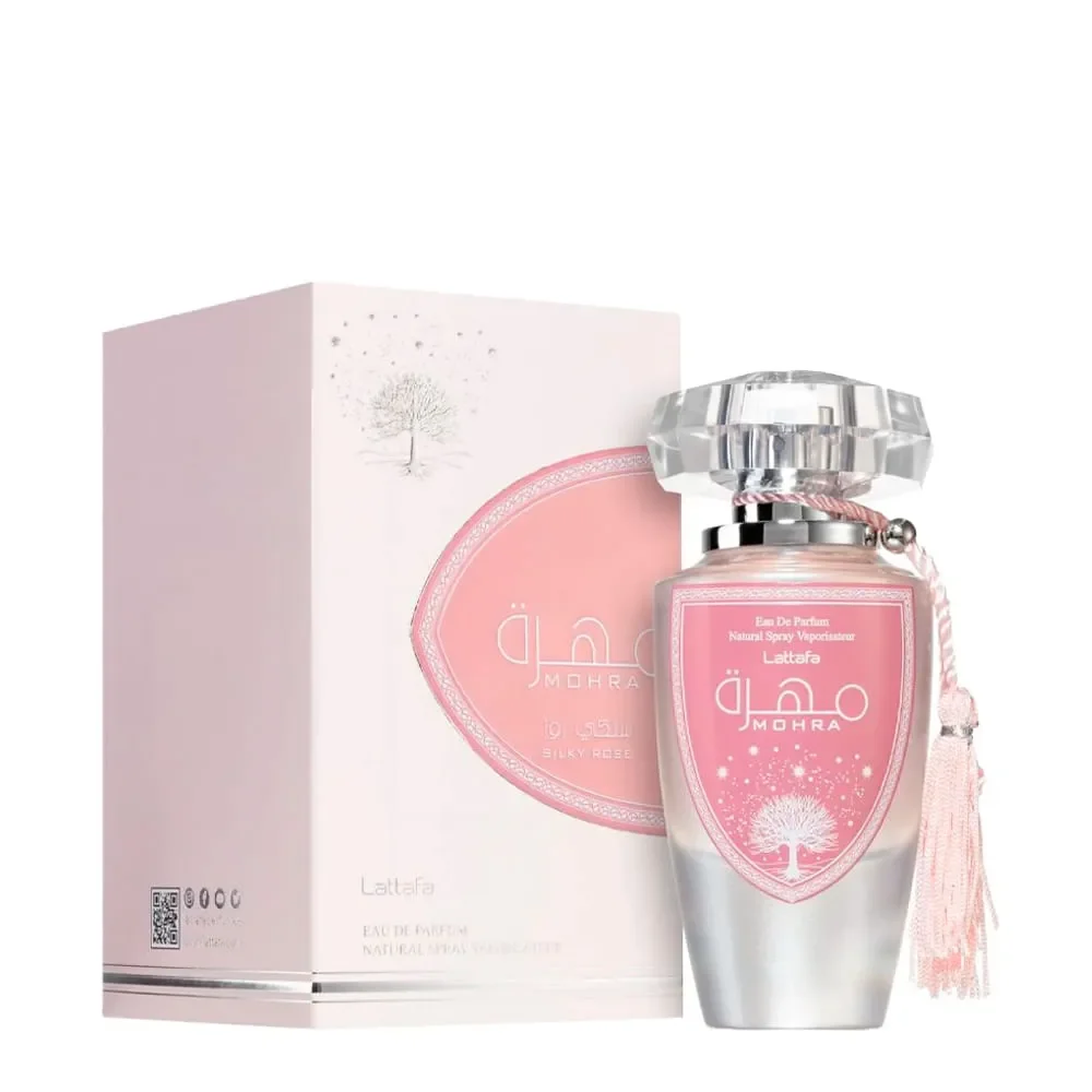 Perfume Lattafa Mohra Silky Rose Eau de Parfum Feminino 100ML