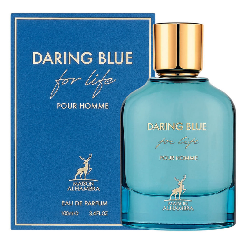 Perfume Maison Alhambra Daring Blue For Life Eau de Parfum Masculino 100ML
