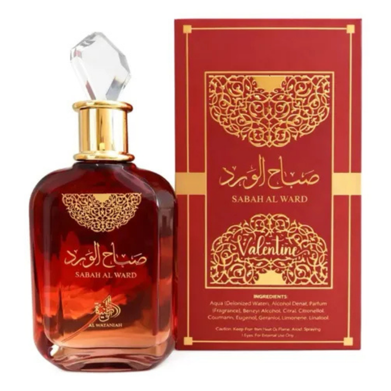 Perfume Al Wataniah Sabah Al Ward Valentine Eau de Parfum Feminino 100ML