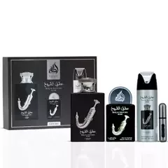 Kit Perfume Lattafa Ishq Al Shuyukh Silver Eau de Parfum Unissex
