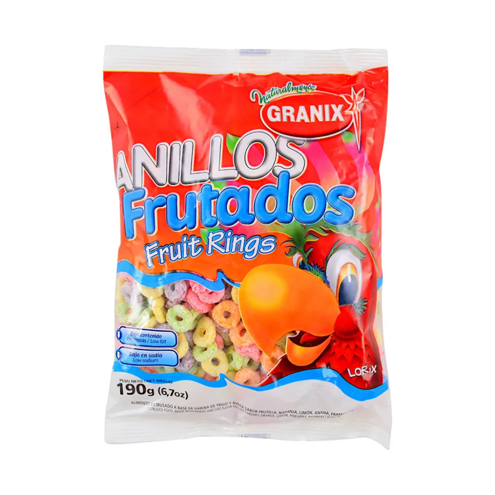 granix anillos frutados 190g