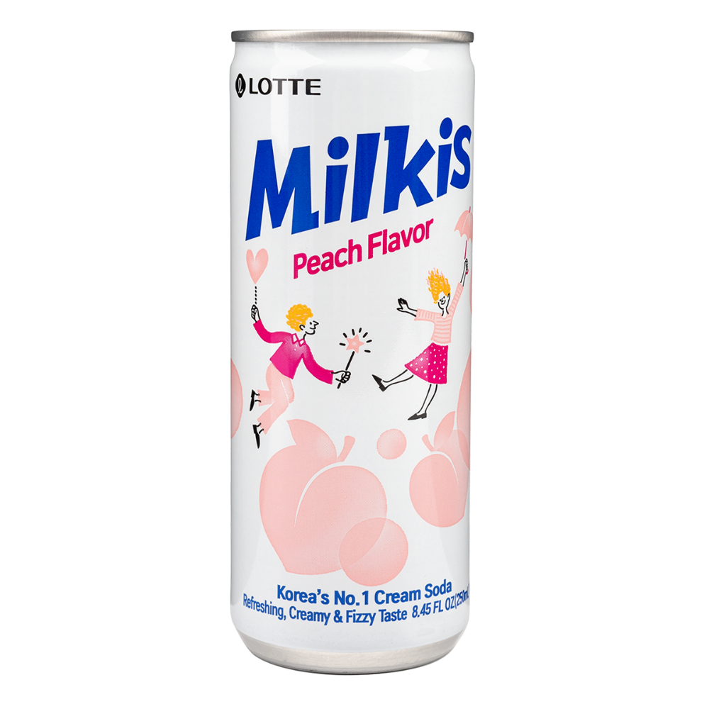 milkis peach flavor soda durazno 250ml