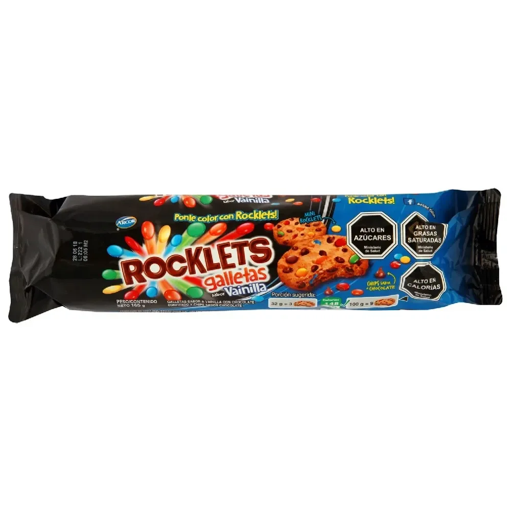 galleta rocklets sab vainilla 165g