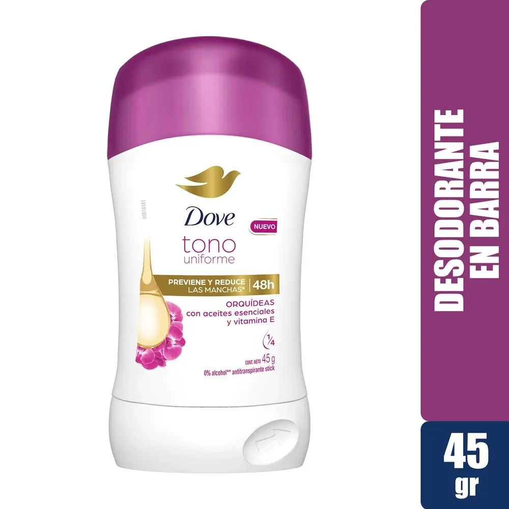 dove tono uniforme 45g orquideas con vitamina e