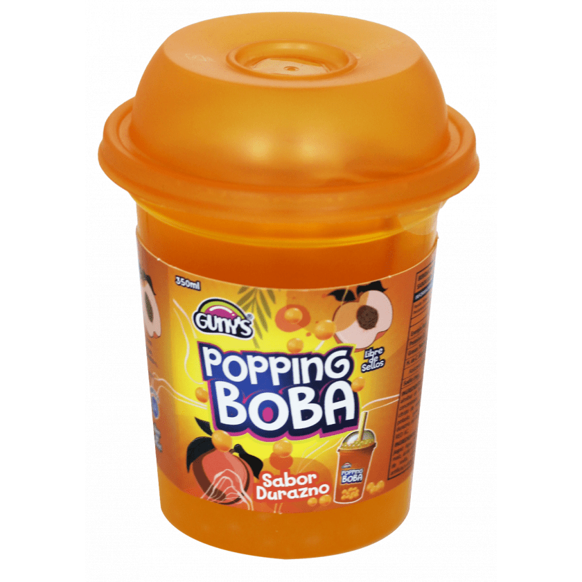 popping boba sabor durazno 350ml