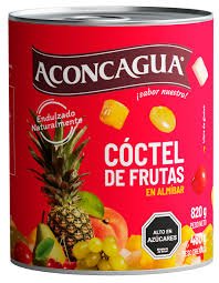 coctel de frutas aconcagua 820g
