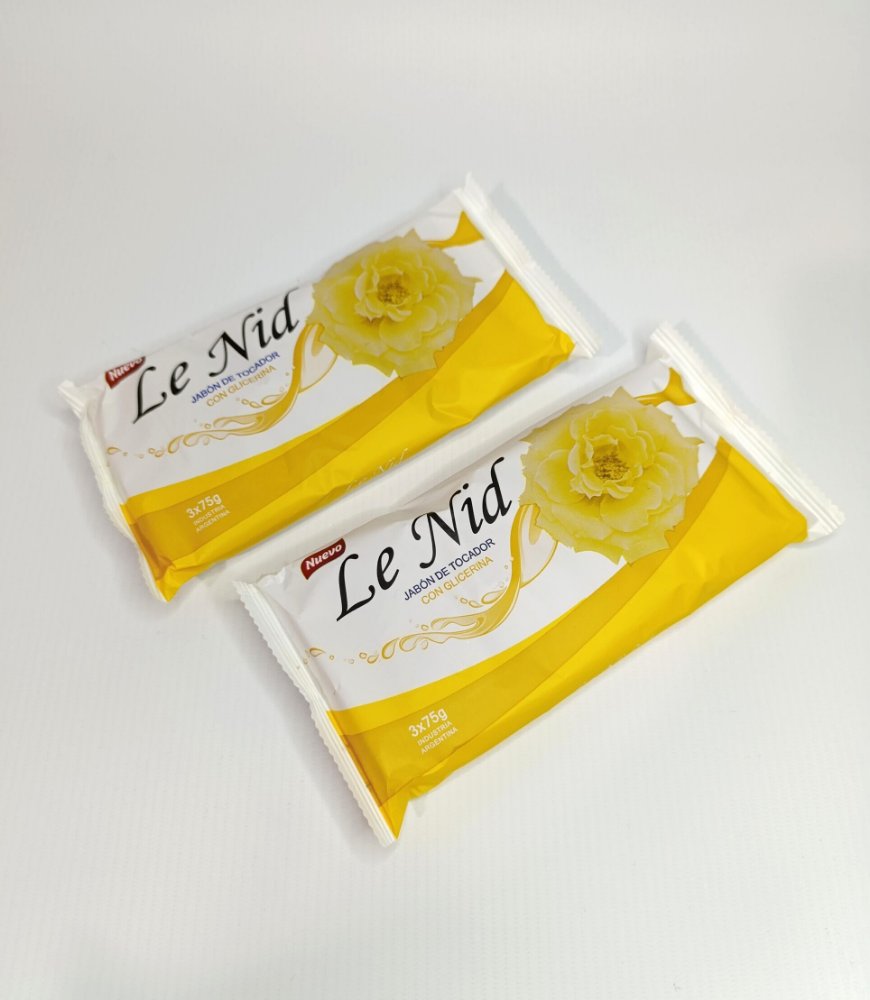 le nid jabon de tocador con glicerina amarrillo