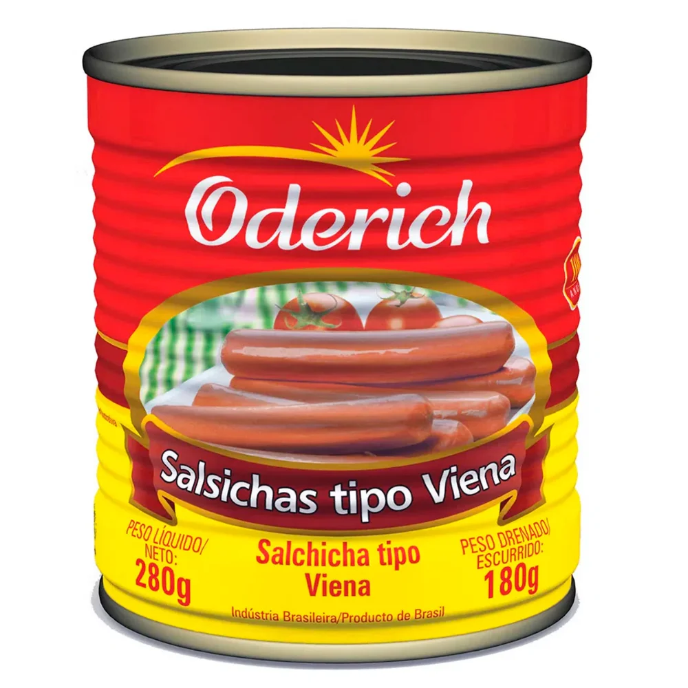 oderich salchicha 180g enlatado
