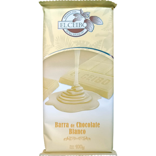 barra de chocolate blanco ceibo 100g