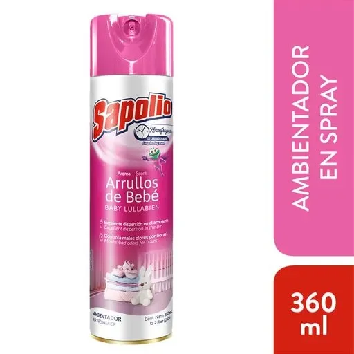 ambientador sapolio arrullos de bebe 360ml