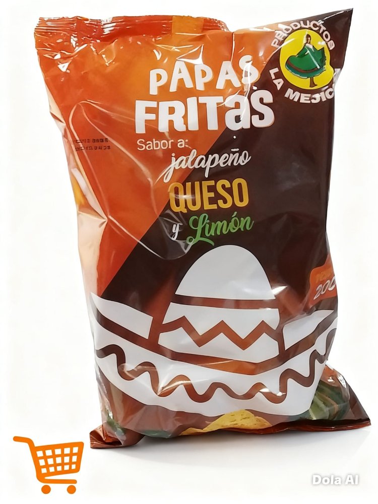 papas sabor jalapeño queso y limon 200g la mejicana 200g