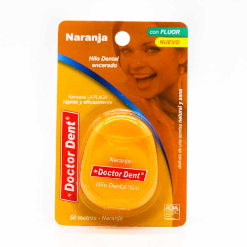 hilo dental doctor dent naranja 50mts